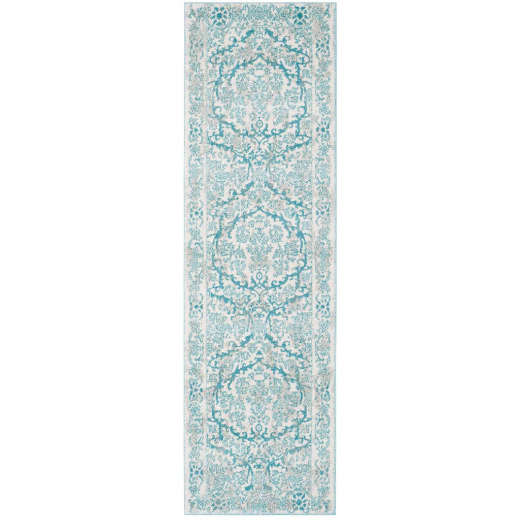 Safavieh Evoke Rug Collection EVK242C - Ivory / Light Blue