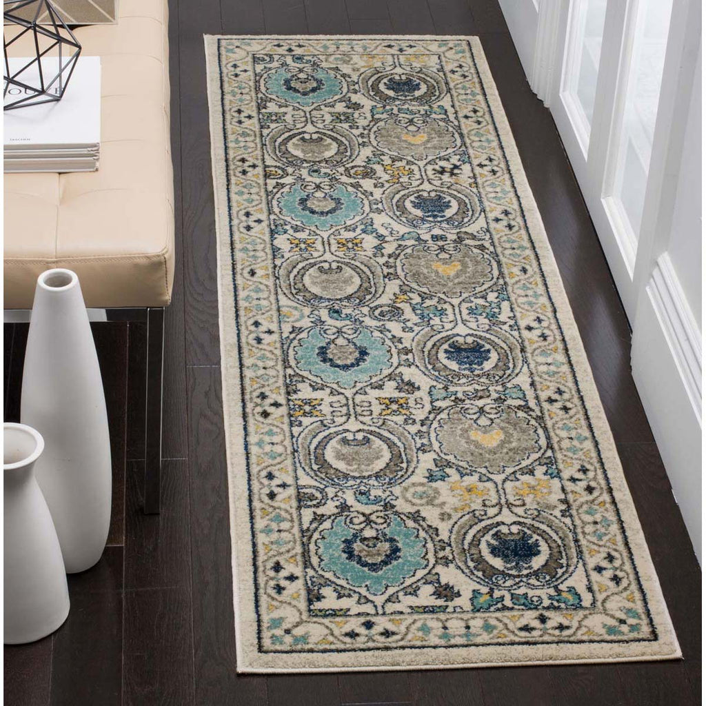 Safavieh Evoke Rug Collection EVK251D - Ivory / Grey