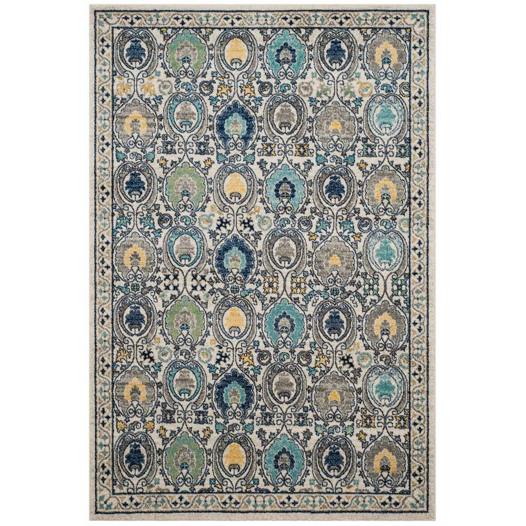 Safavieh Evoke Rug Collection EVK251D - Ivory / Grey