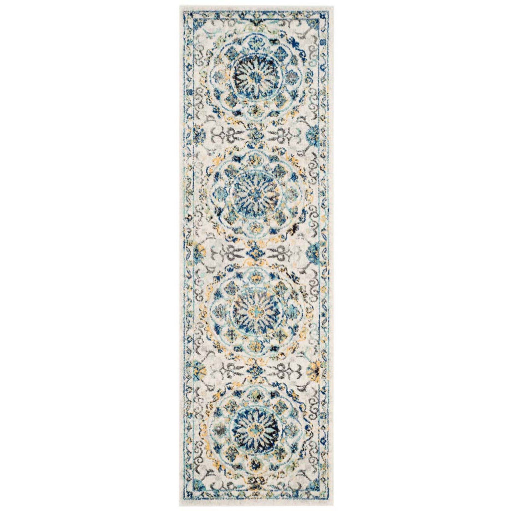 Safavieh Evoke Rug Collection EVK252C - Ivory / Blue