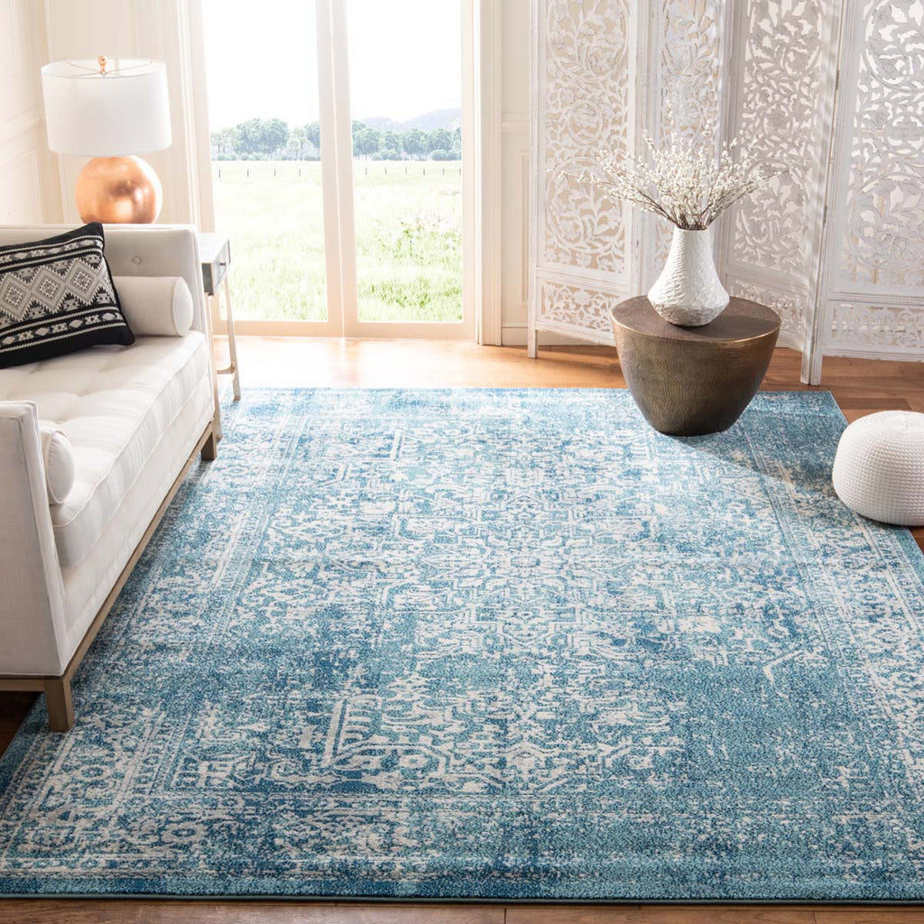 Safavieh Evoke Rug Collection EVK256C - Blue / Ivory