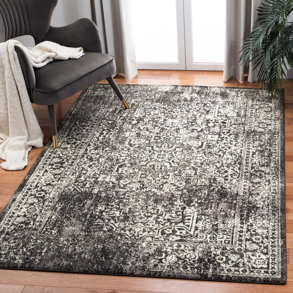 Safavieh Evoke Rug Collection EVK256R - Black / Grey