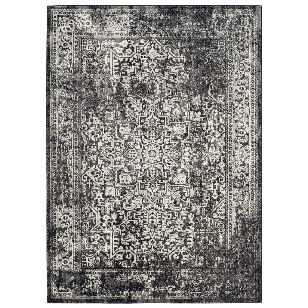 Safavieh Evoke Rug Collection EVK256R - Black / Grey