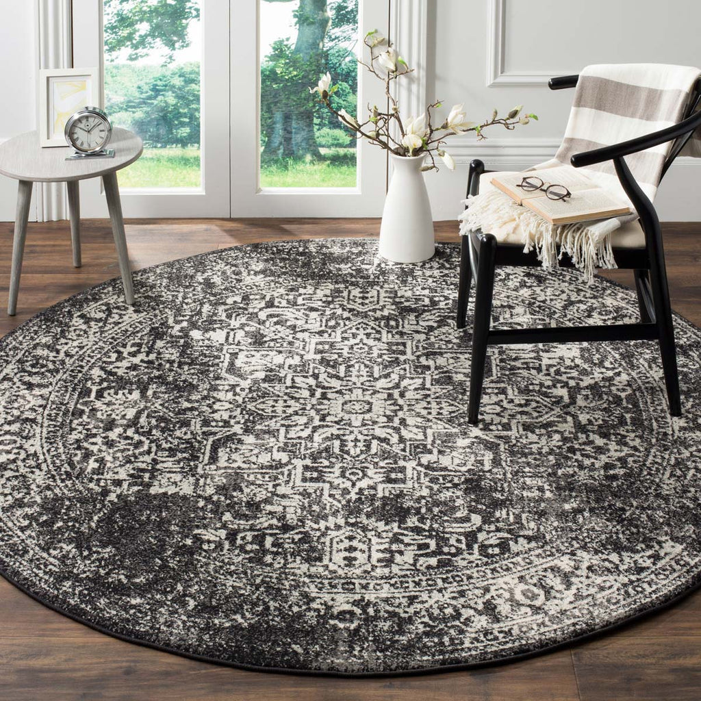 Safavieh Evoke Rug Collection EVK256R - Black / Grey