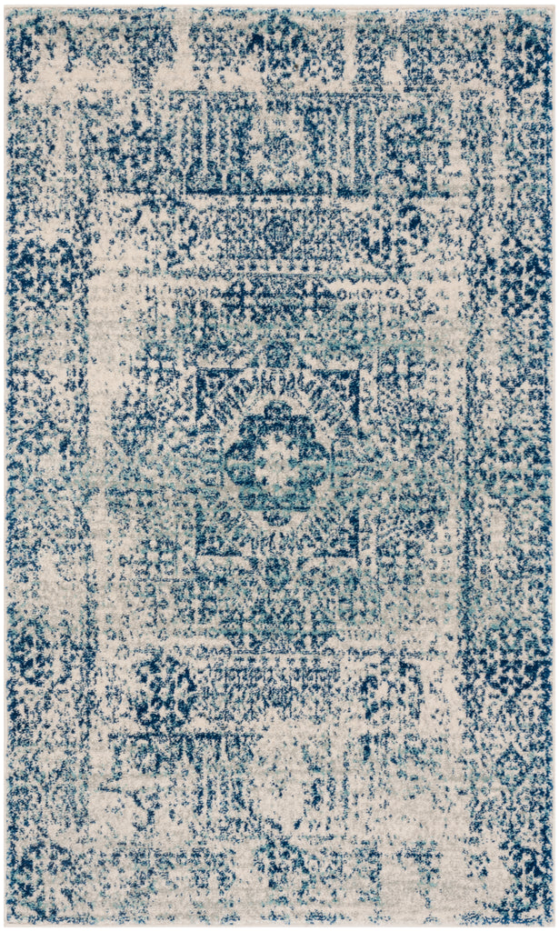 Safavieh Evoke Rug Collection EVK260C - Ivory / Blue