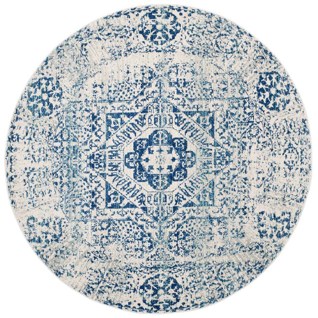 Safavieh Evoke Rug Collection EVK260C - Ivory / Blue