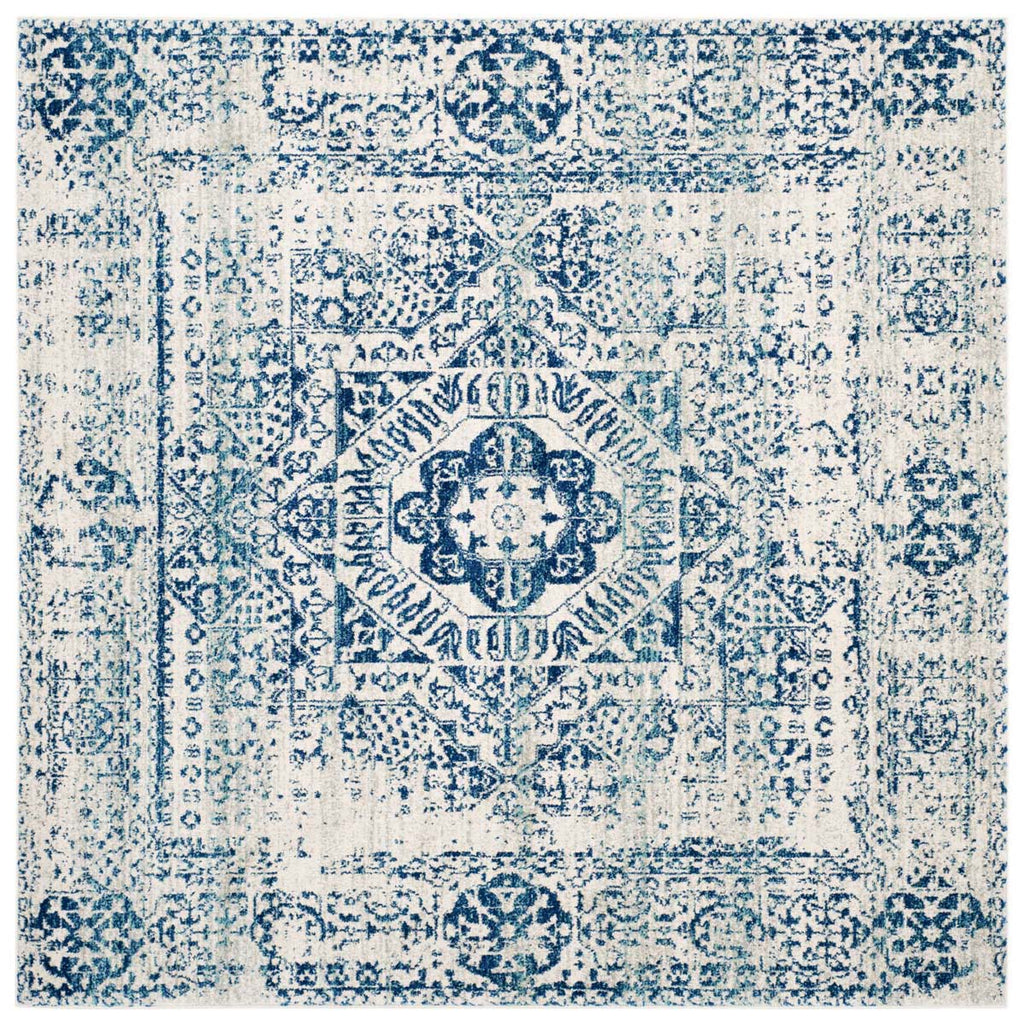 Safavieh Evoke Rug Collection EVK260C - Ivory / Blue