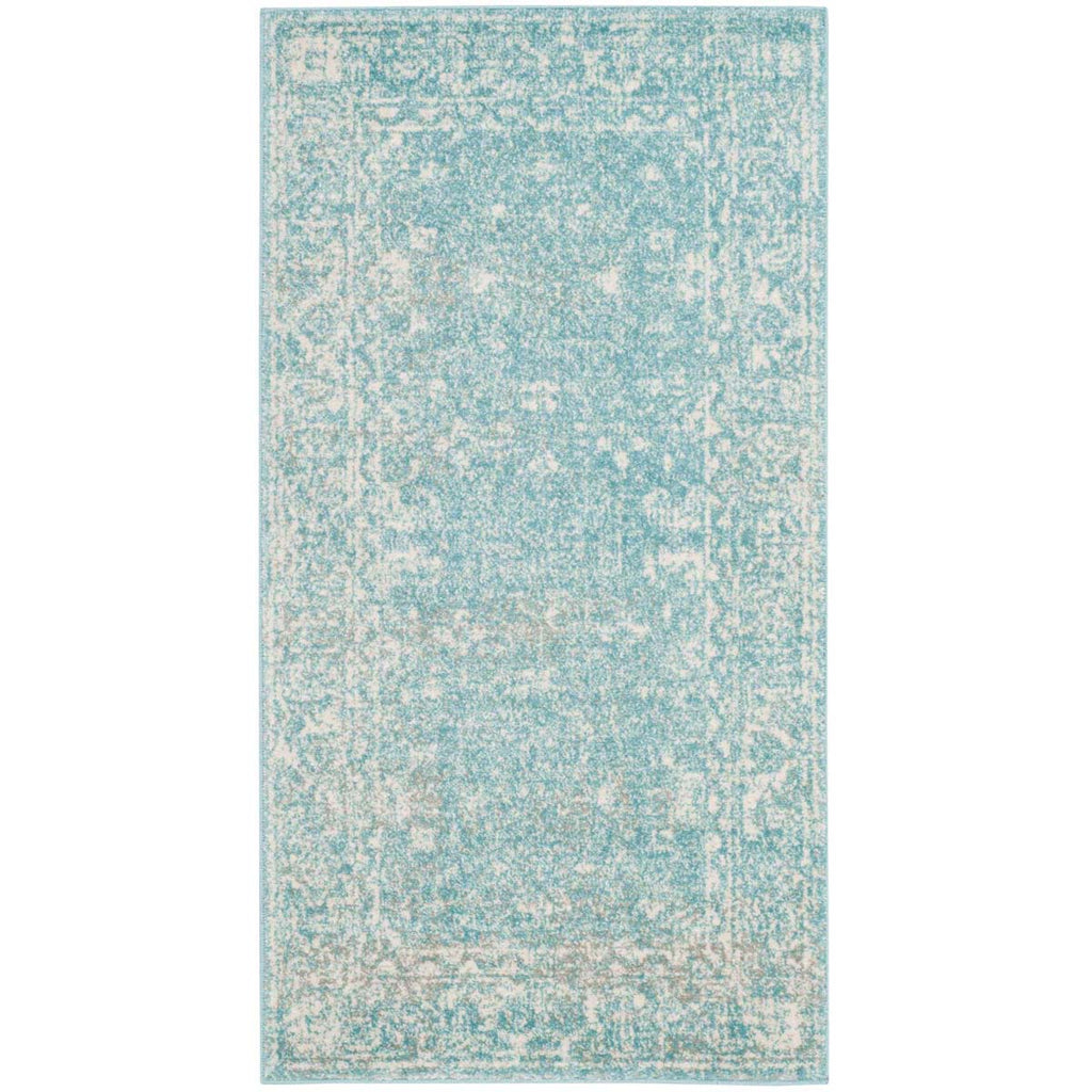 Safavieh Evoke Rug Collection EVK270D - Light Blue / Ivory