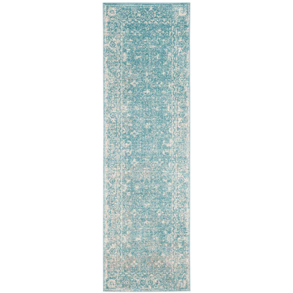 Safavieh Evoke Rug Collection EVK270D - Light Blue / Ivory