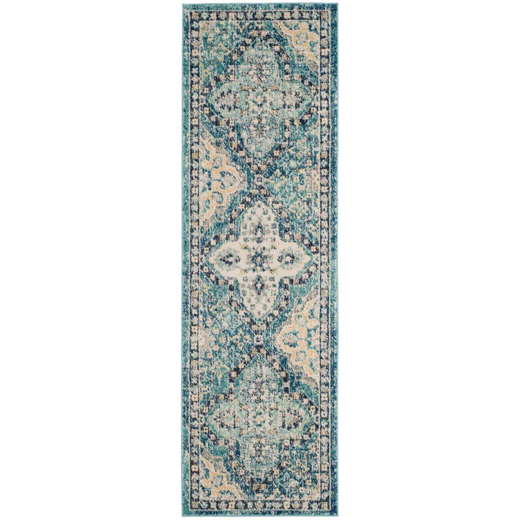 Safavieh Evoke Rug Collection EVK274C - Light Blue / Ivory