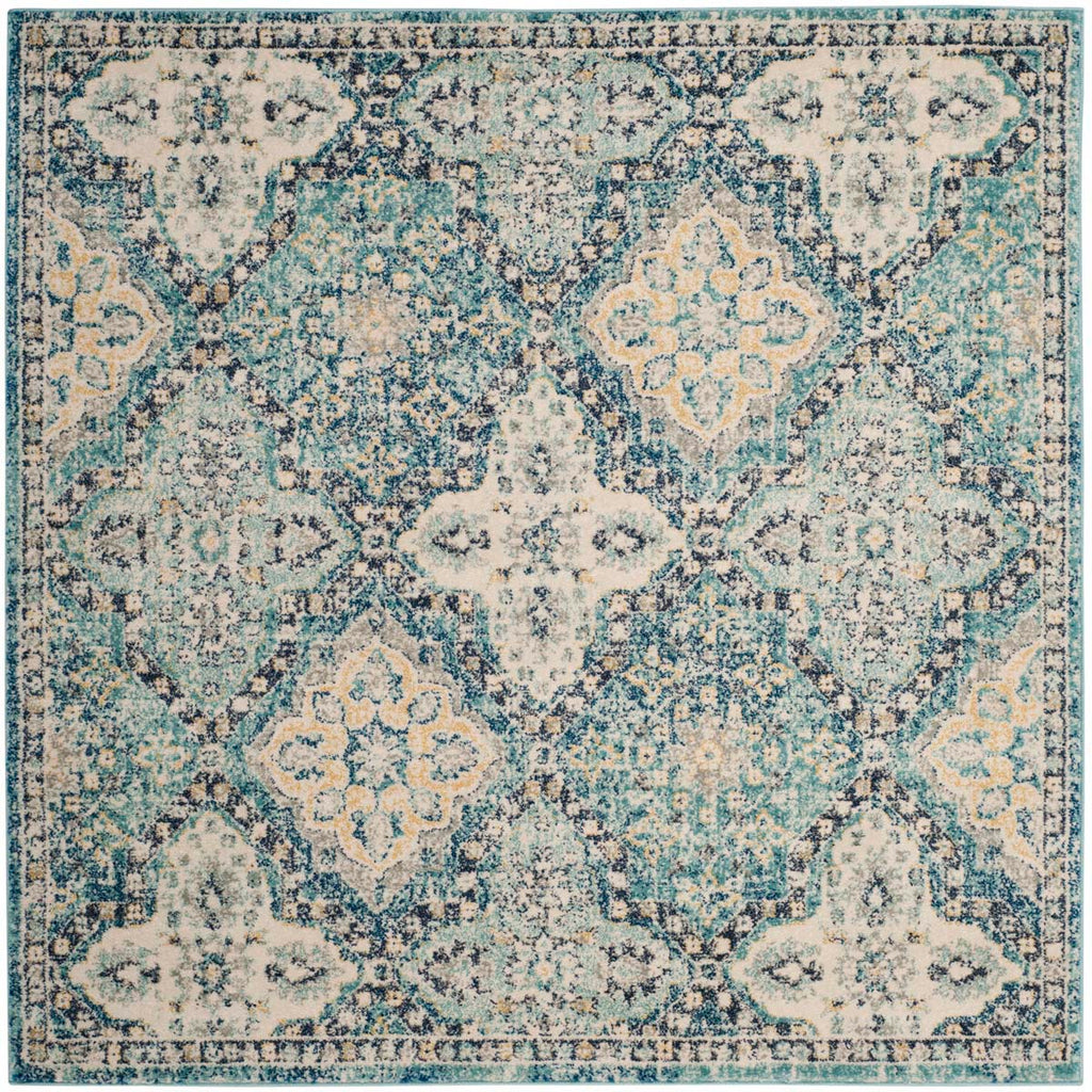 Safavieh Evoke Rug Collection EVK274C - Light Blue / Ivory