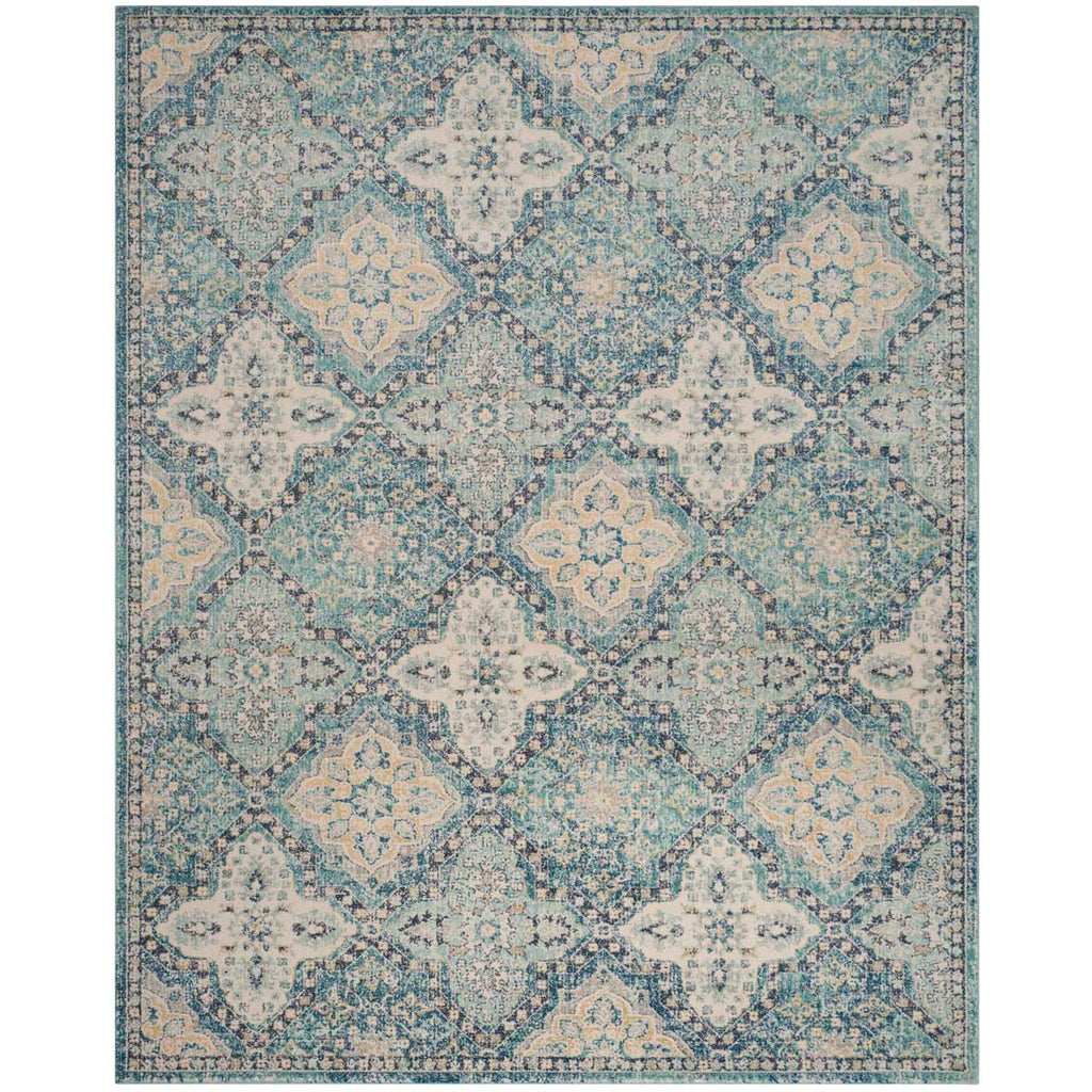 Safavieh Evoke Rug Collection EVK274C - Light Blue / Ivory