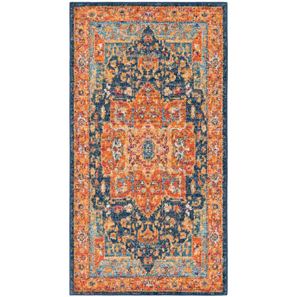 Safavieh Evoke Rug Collection EVK275C - Blue / Orange