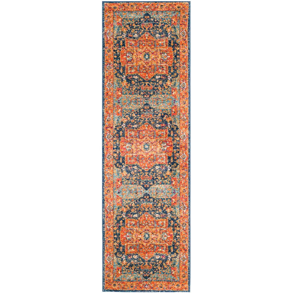 Safavieh Evoke Rug Collection EVK275C - Blue / Orange