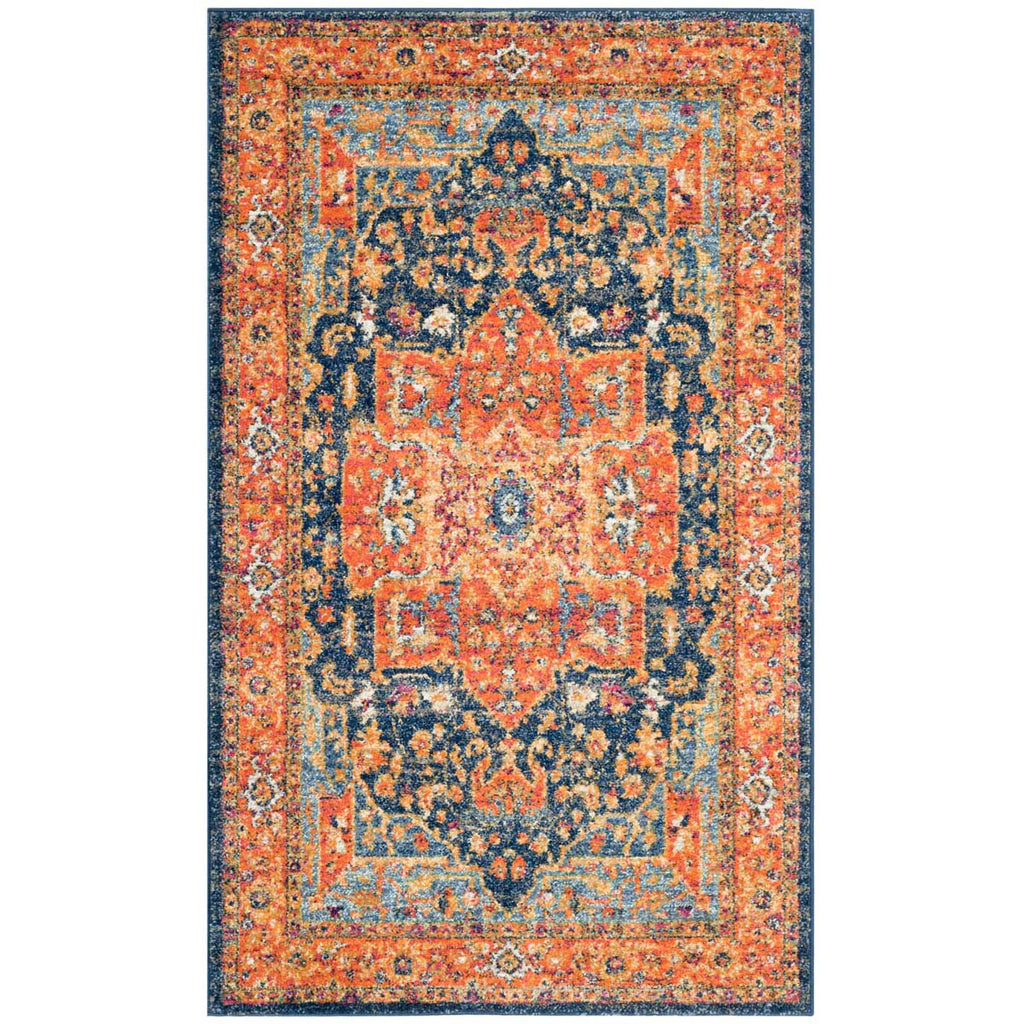 Safavieh Evoke Rug Collection EVK275C - Blue / Orange