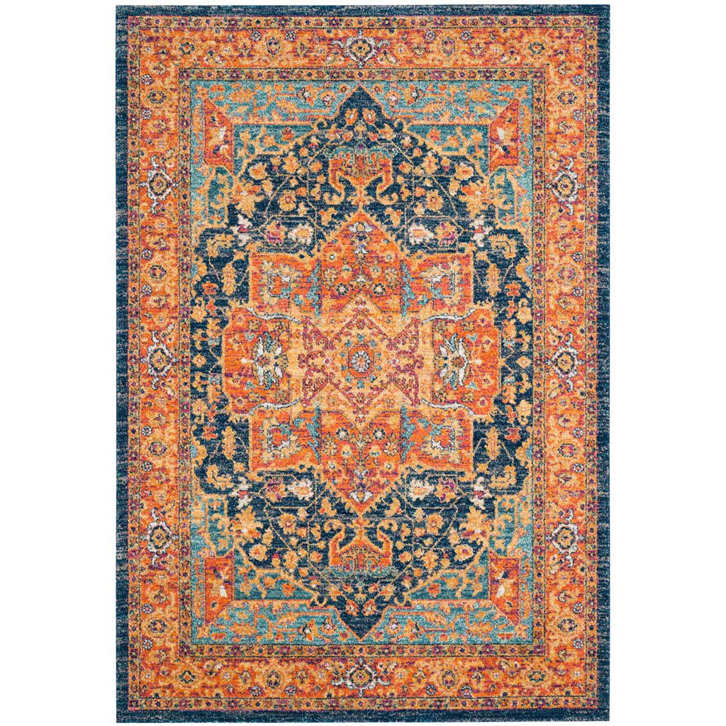 Safavieh Evoke Rug Collection EVK275C - Blue / Orange