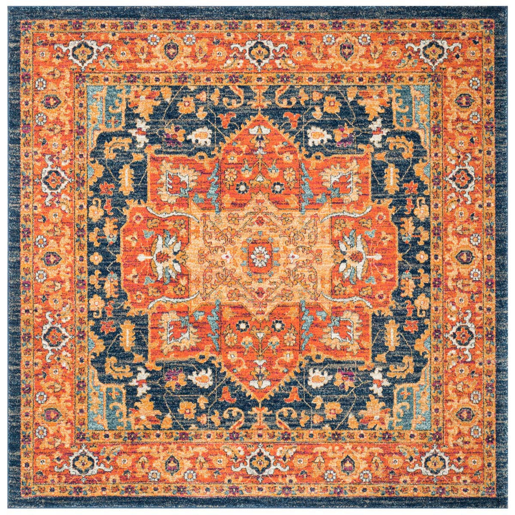 Safavieh Evoke Rug Collection EVK275C - Blue / Orange