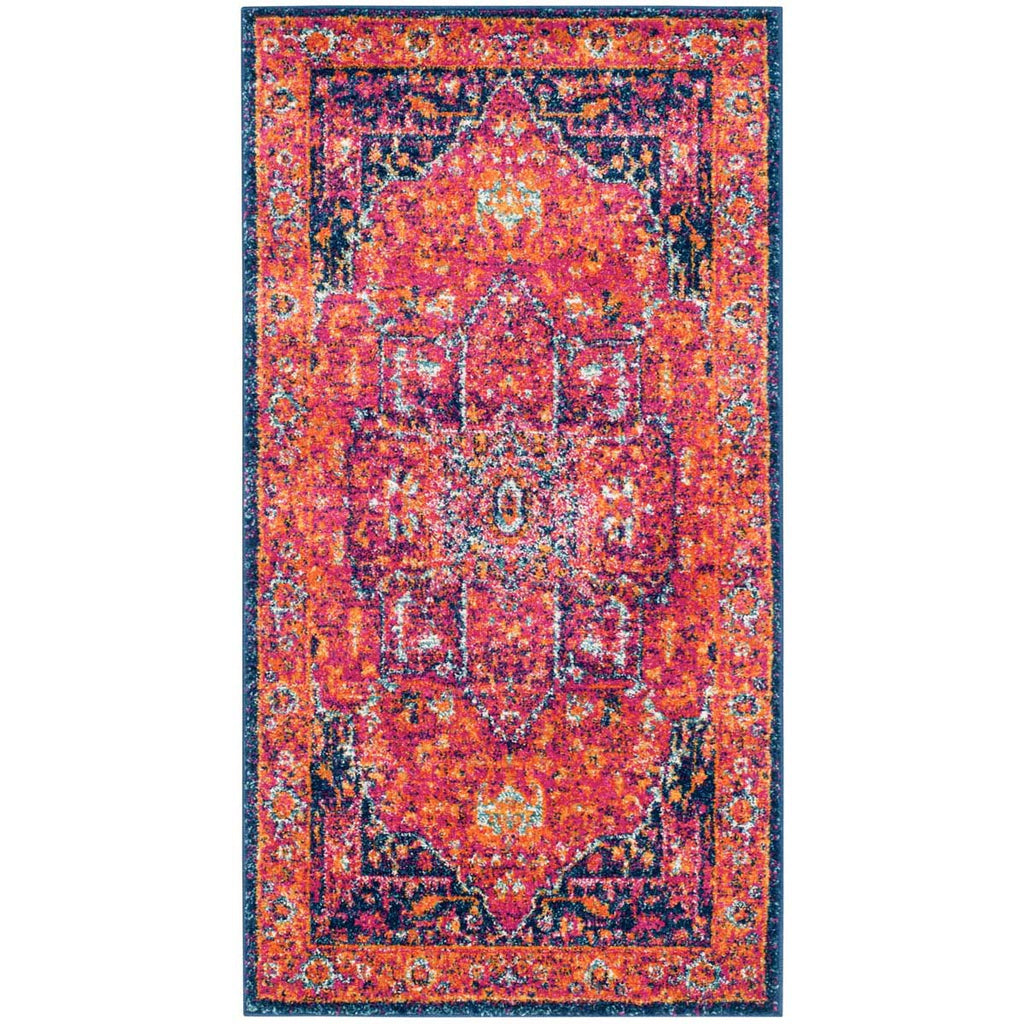 Safavieh Evoke Rug Collection EVK275S - Fuchsia / Orange