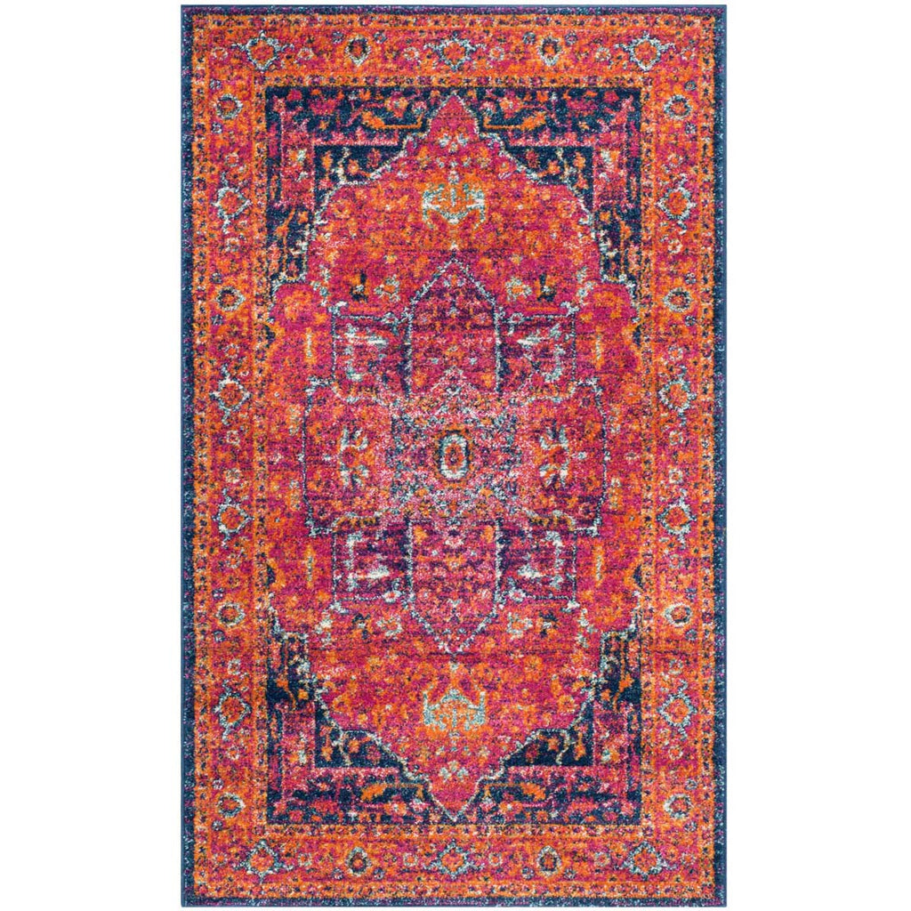 Safavieh Evoke Rug Collection EVK275S - Fuchsia / Orange