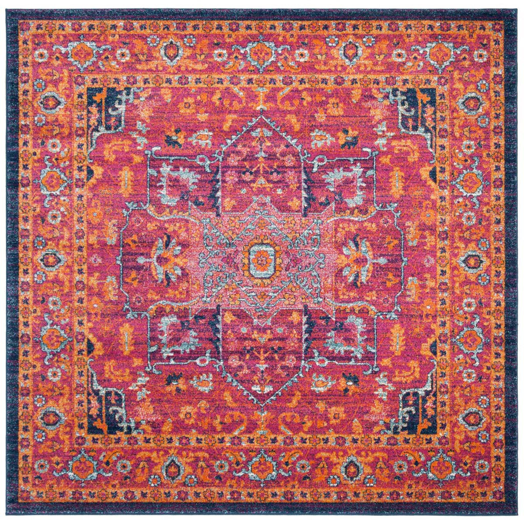 Safavieh Evoke Rug Collection EVK275S - Fuchsia / Orange