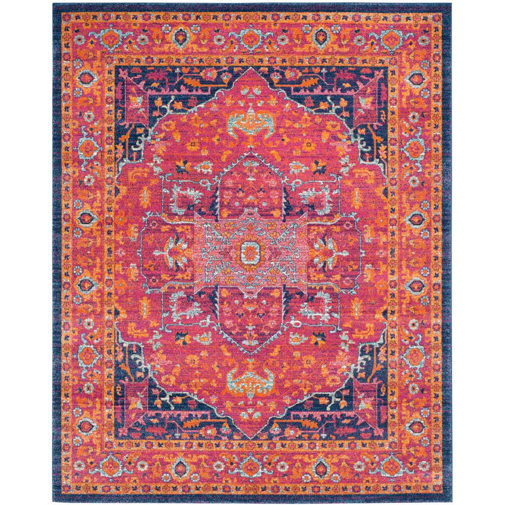 Safavieh Evoke Rug Collection EVK275S - Fuchsia / Orange