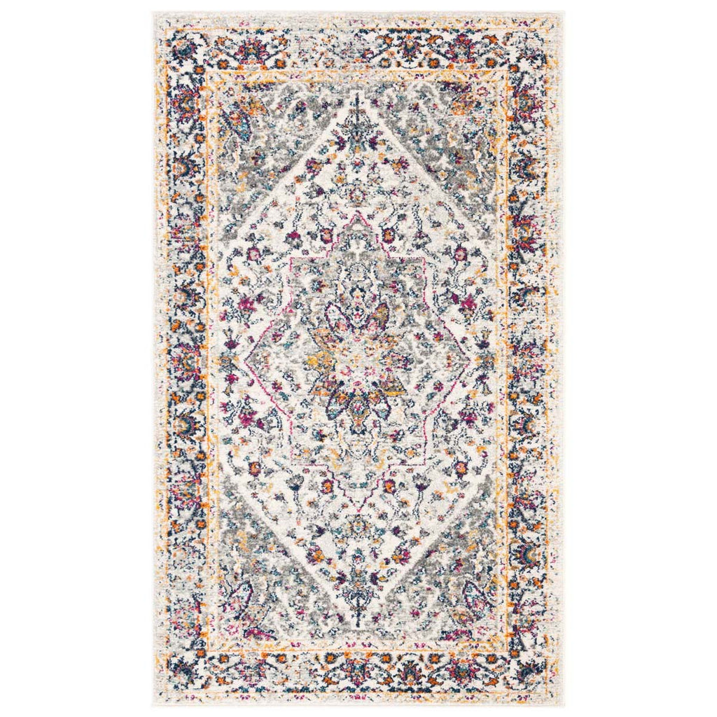 Safavieh Evoke Rug Collection EVK288A - Ivory / Grey