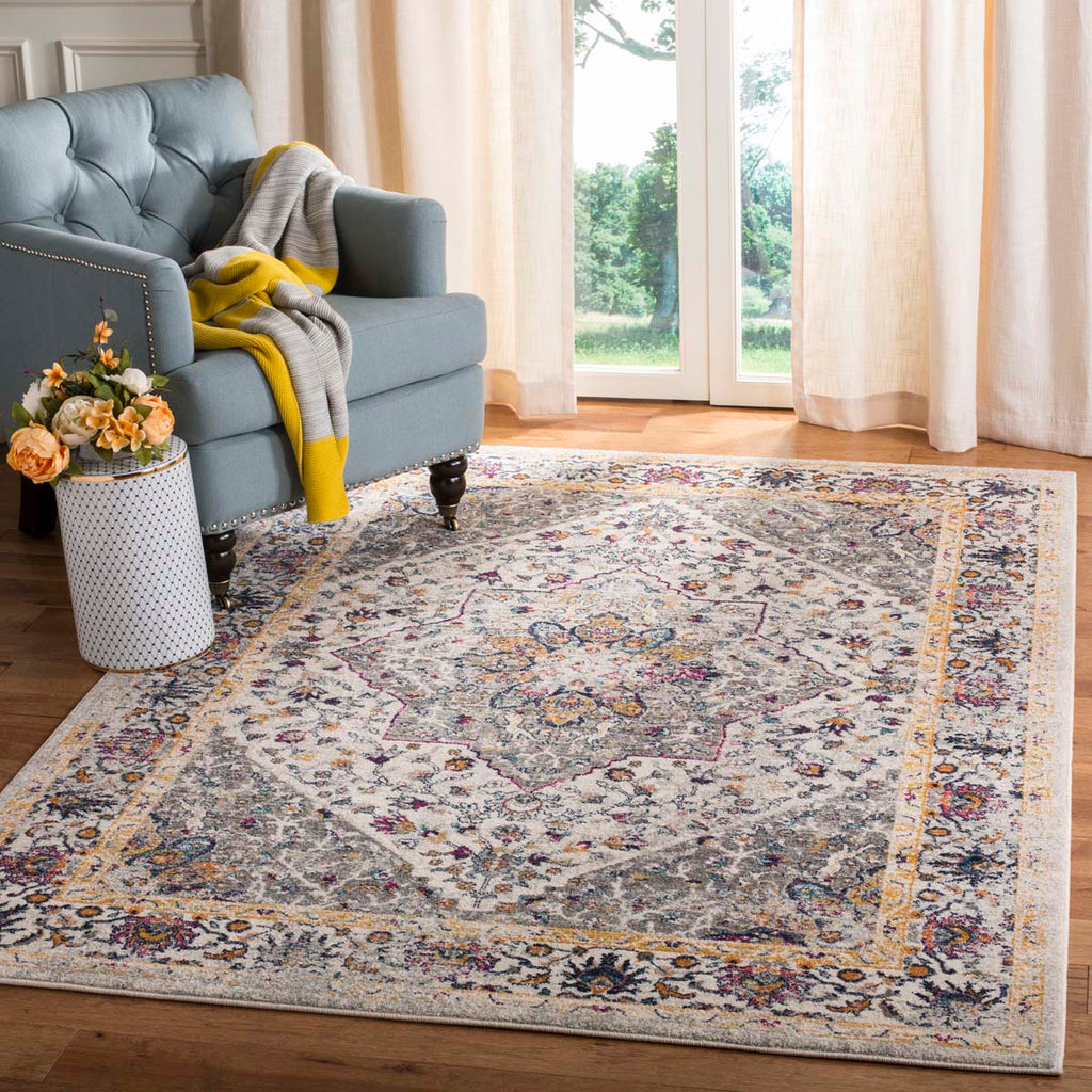 Safavieh Evoke Rug Collection EVK288A - Ivory / Grey