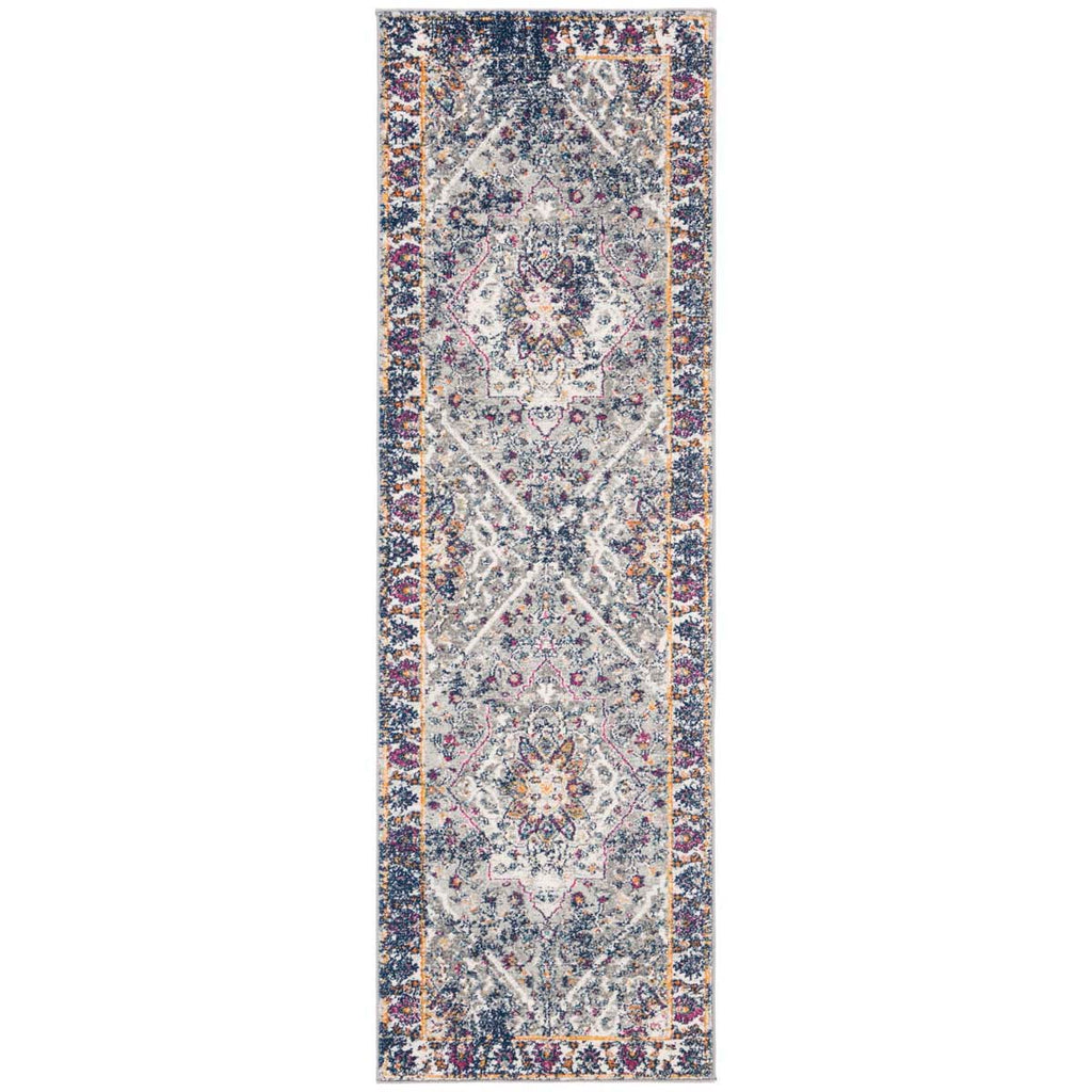 Safavieh Evoke Rug Collection EVK288N - Grey / Navy