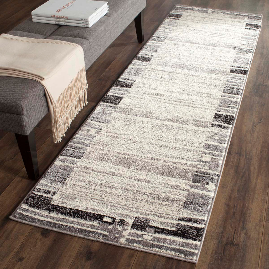 Safavieh Evoke Rug Collection EVK492C - Cream / Dark Grey