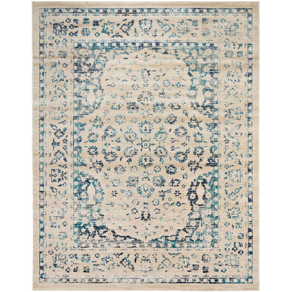 Safavieh Evoke Rug Collection EVK508F - Beige / Turquoise