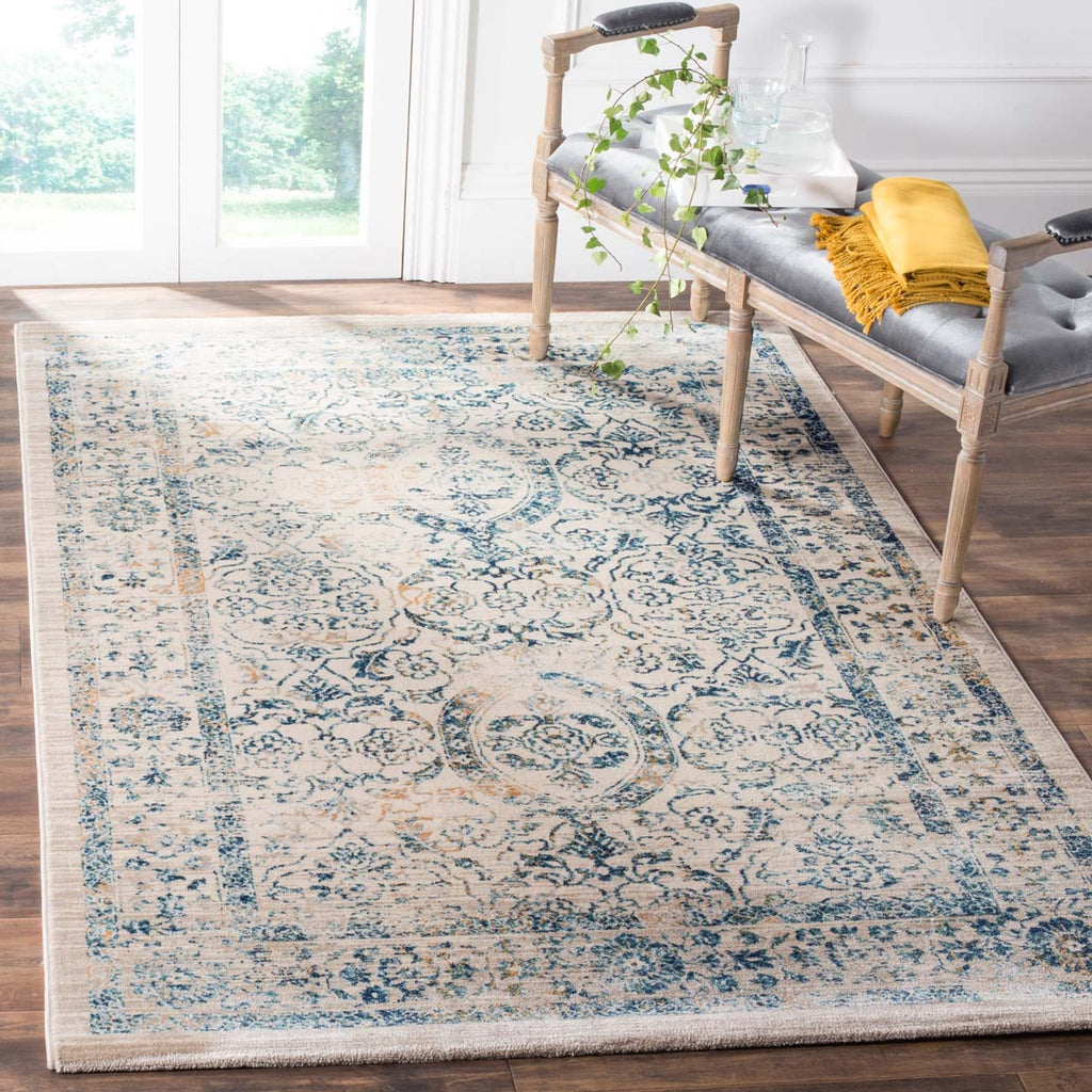 Safavieh Evoke Rug Collection EVK513F - Beige / Turquoise