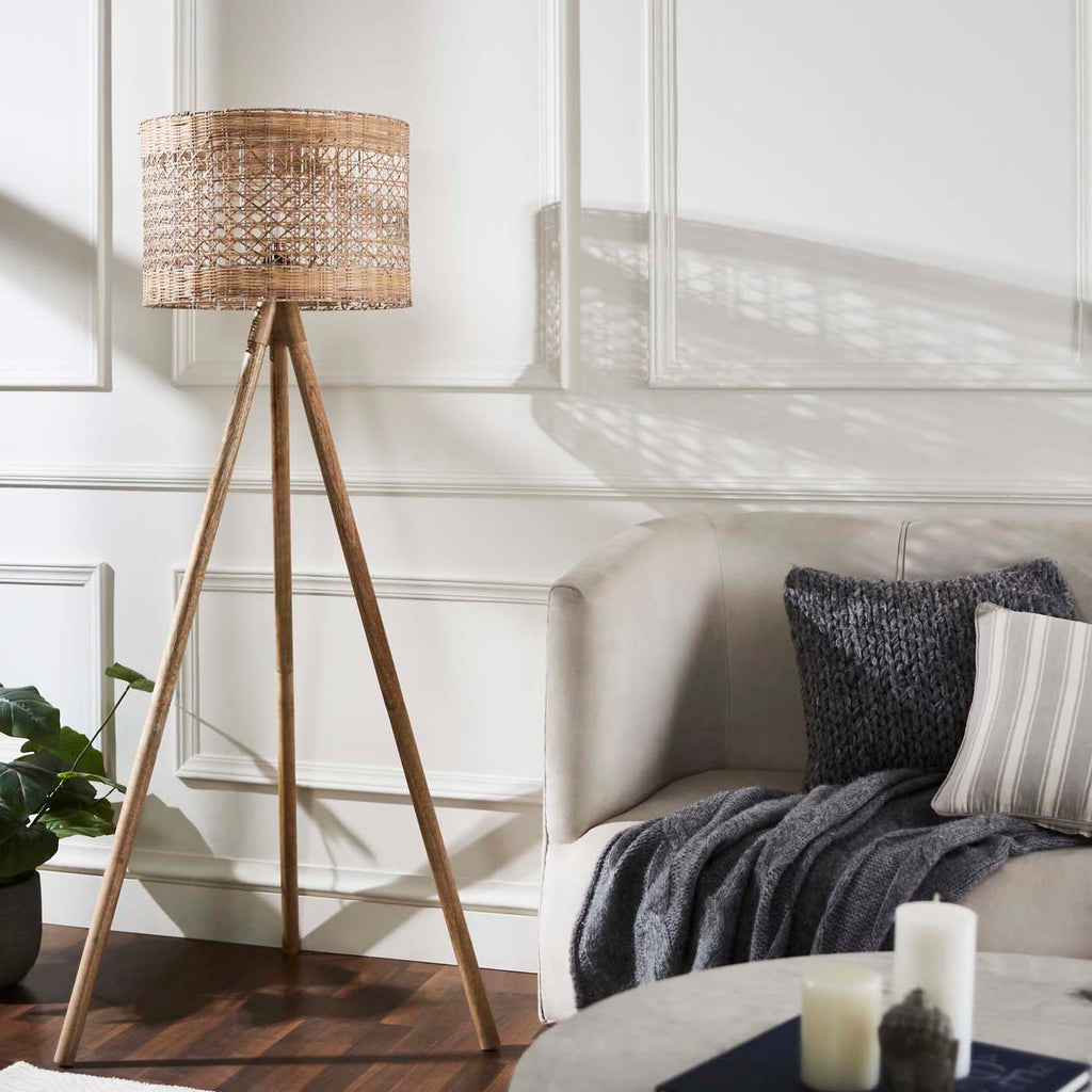 Safavieh Akroyd Floor Lamp - Natural