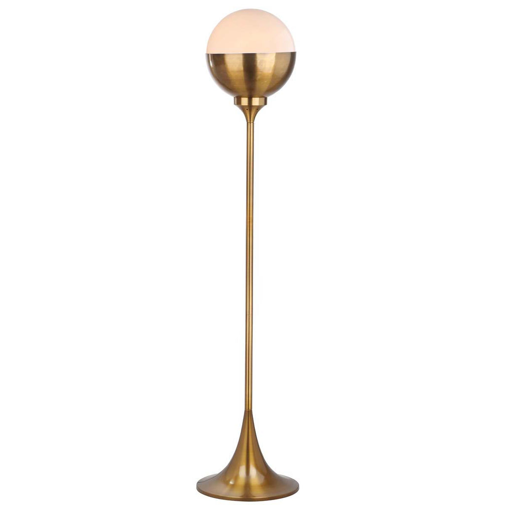 Safavieh Renato 63.5 Inch H Floor Lamp-Brass Gold