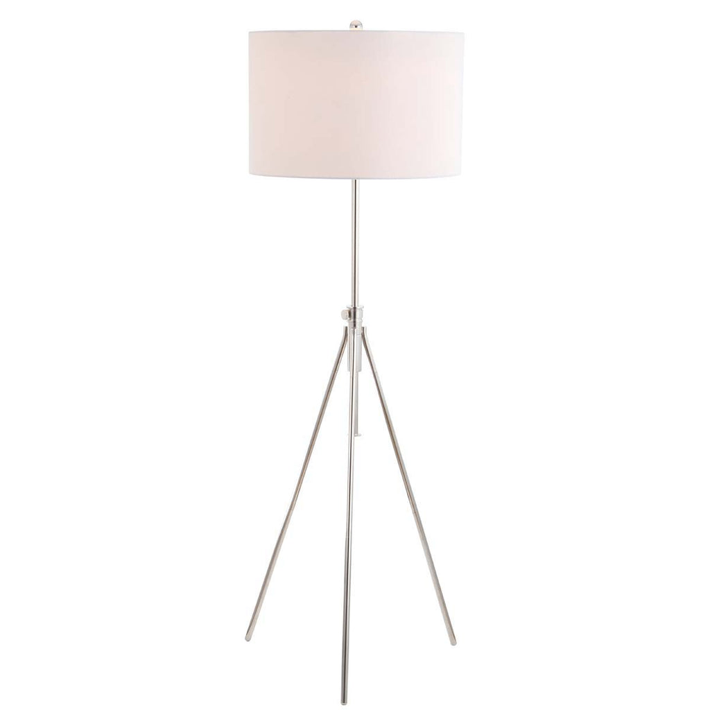 Safavieh Cipriana Floor Lamp-Nickel