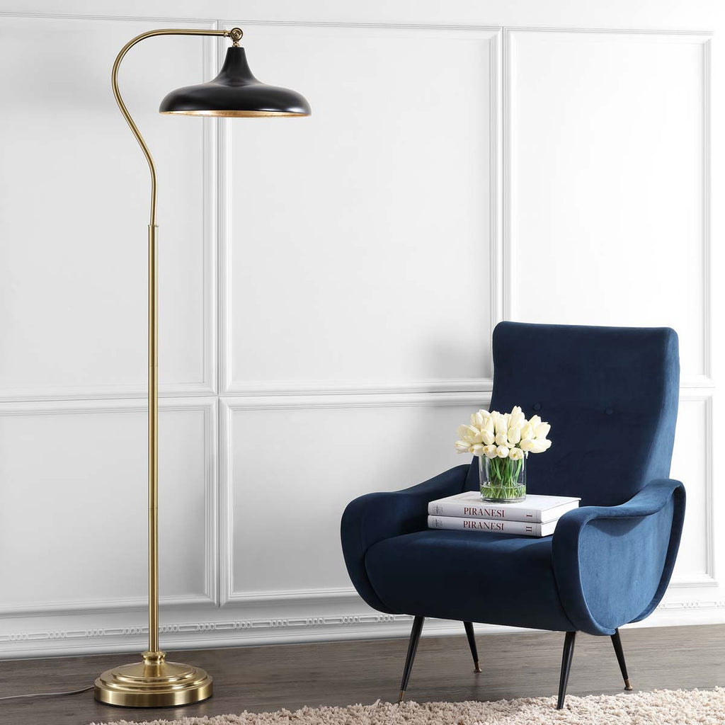 Safavieh Stefan Floor Lamp-Brass/Gold