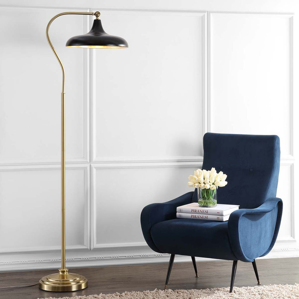 Safavieh Stefan Floor Lamp-Brass/Gold