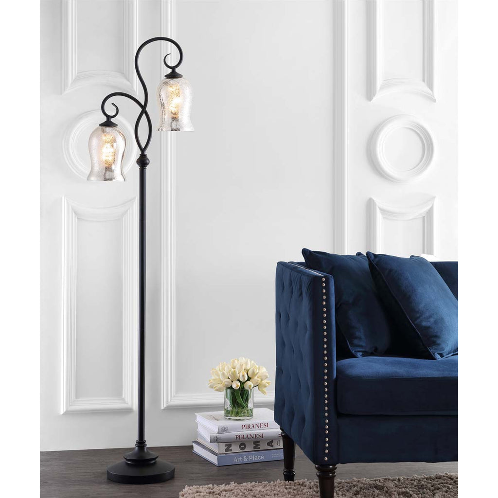 Safavieh Claudia Floor Lamp-Black