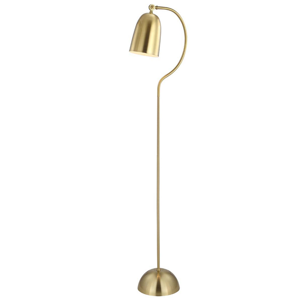 Safavieh Zeid Floor Lamp-Brass Gold