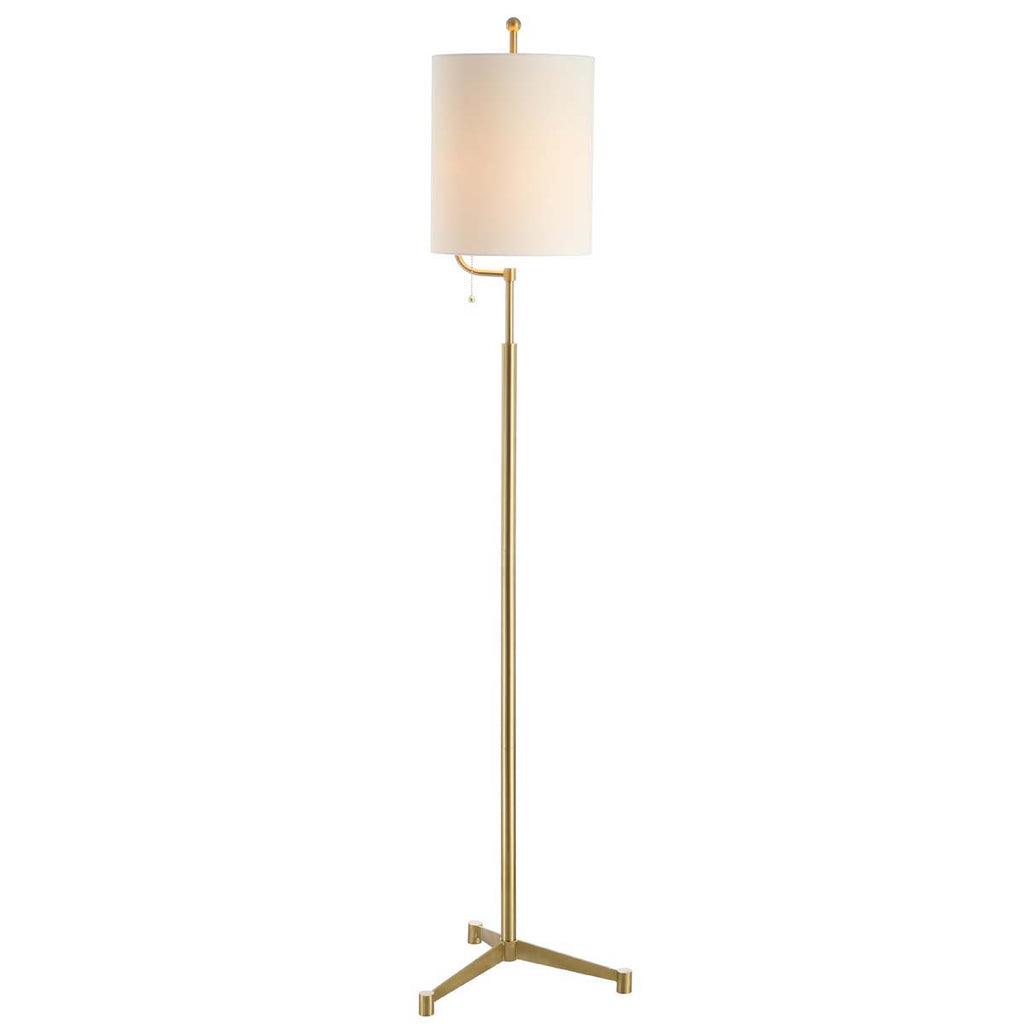 Safavieh Ezekiel Floor Lamp-Brass Gold