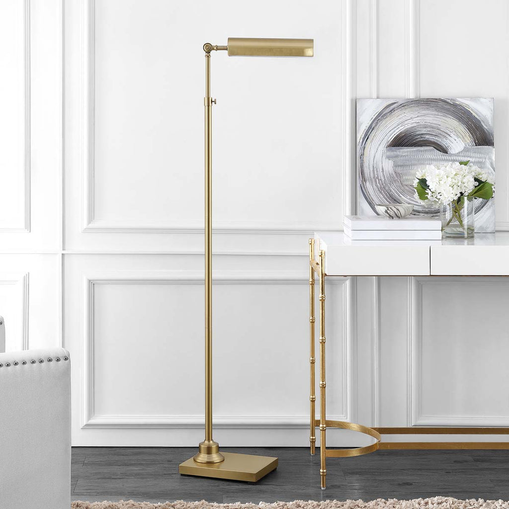 Safavieh Renla Floor Lamp-Brass Gold