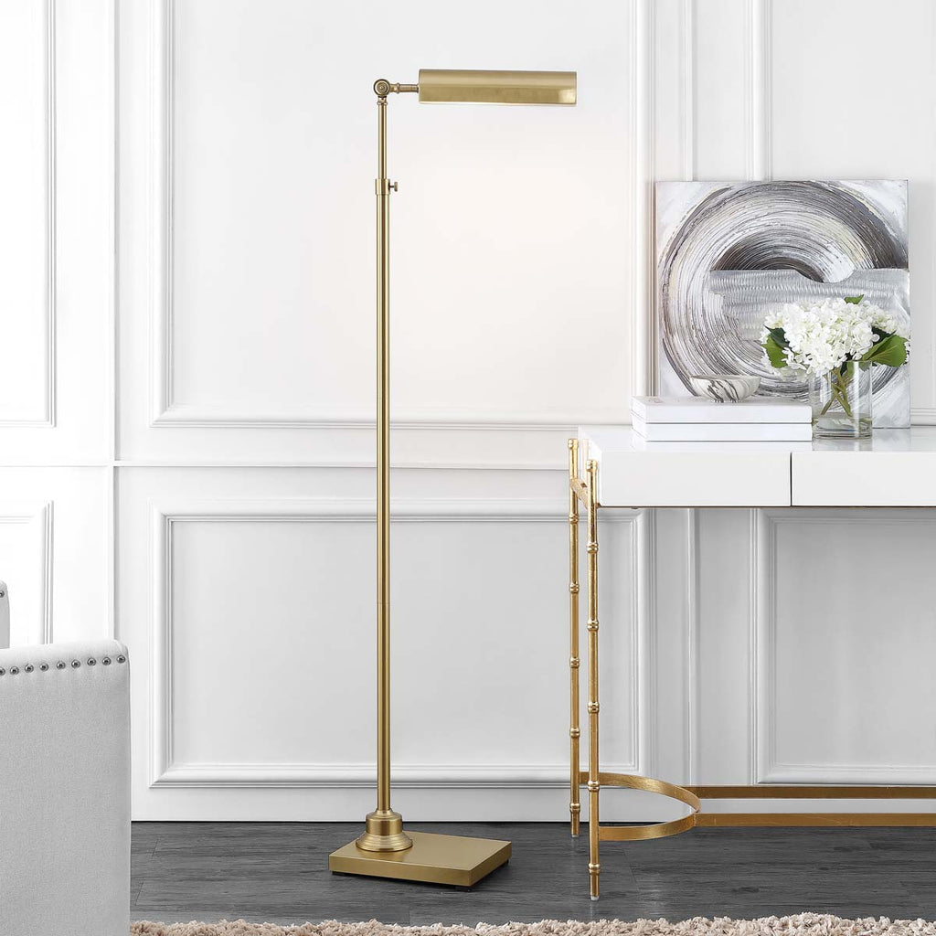 Safavieh Renla Floor Lamp-Brass Gold