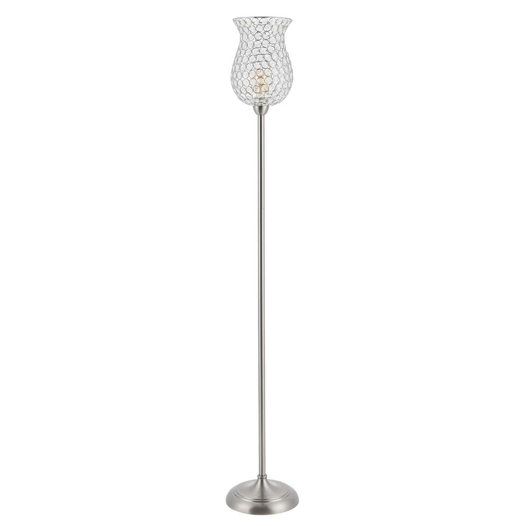 Safavieh Ricky Iron Floor Lamp -Nickel
