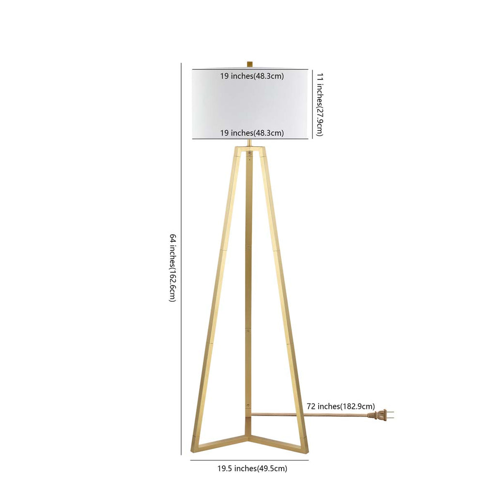 Safavieh Deisa Floor Lamp - Gold