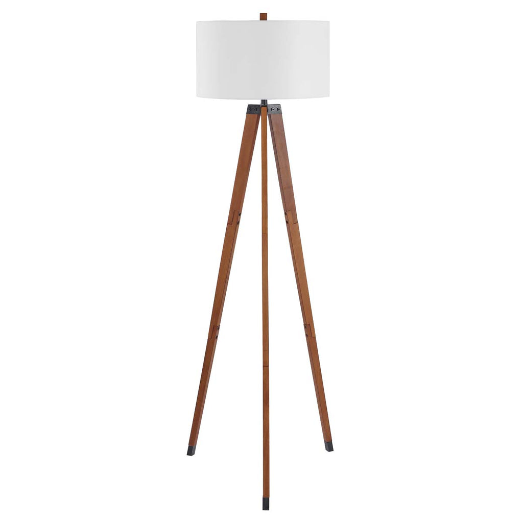 Safavieh Cameo Floor Lamp - Walnut