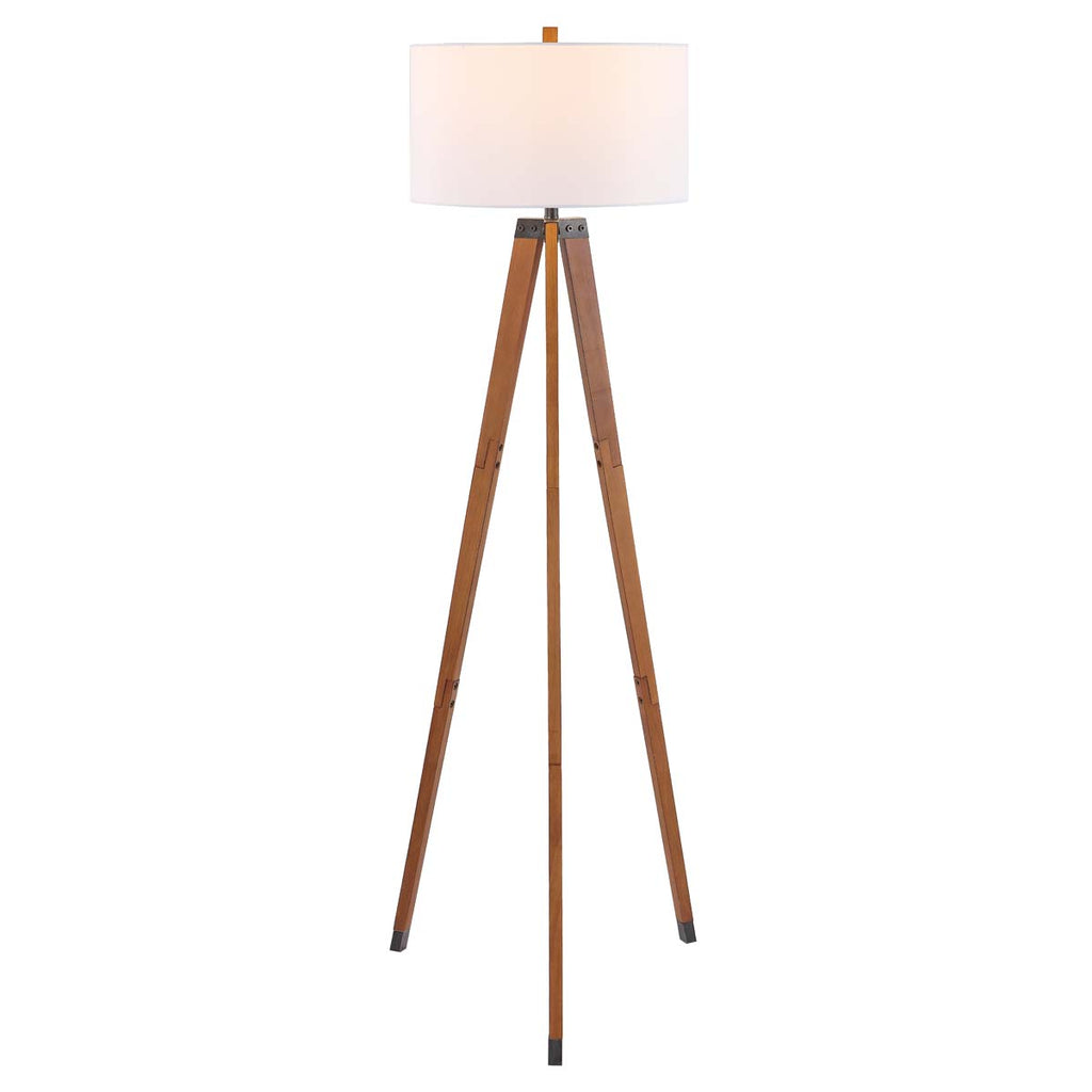 Safavieh Cameo Floor Lamp - Walnut