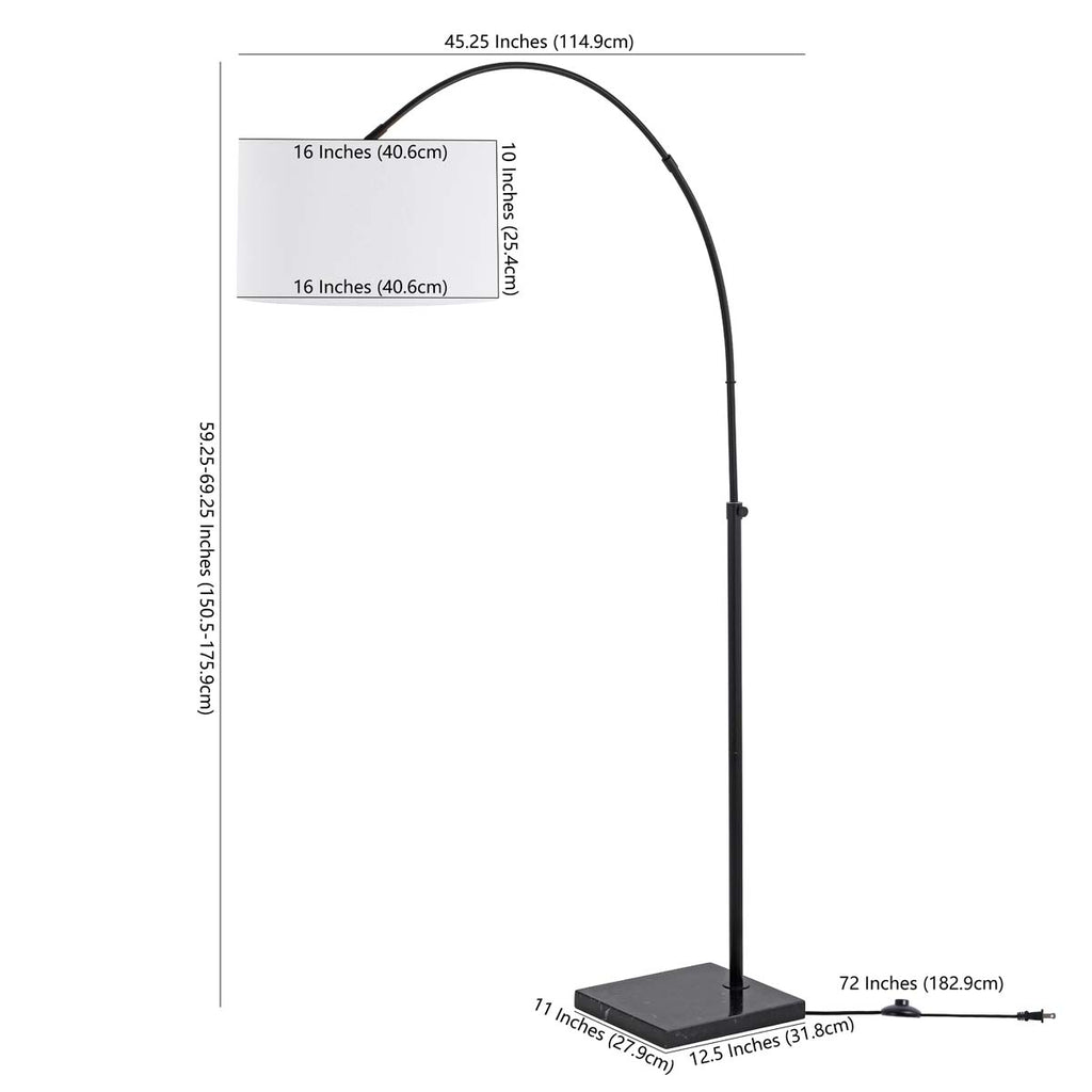 Safavieh Katla Floor Lamp - Black