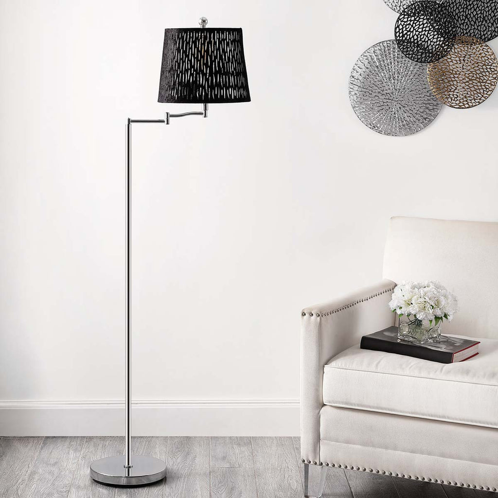 Safavieh Berman Floor Lamp - Chrome