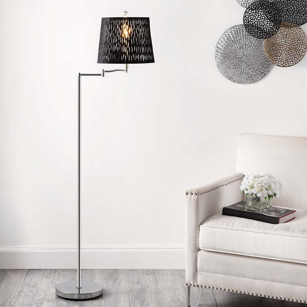 Safavieh Berman Floor Lamp - Chrome