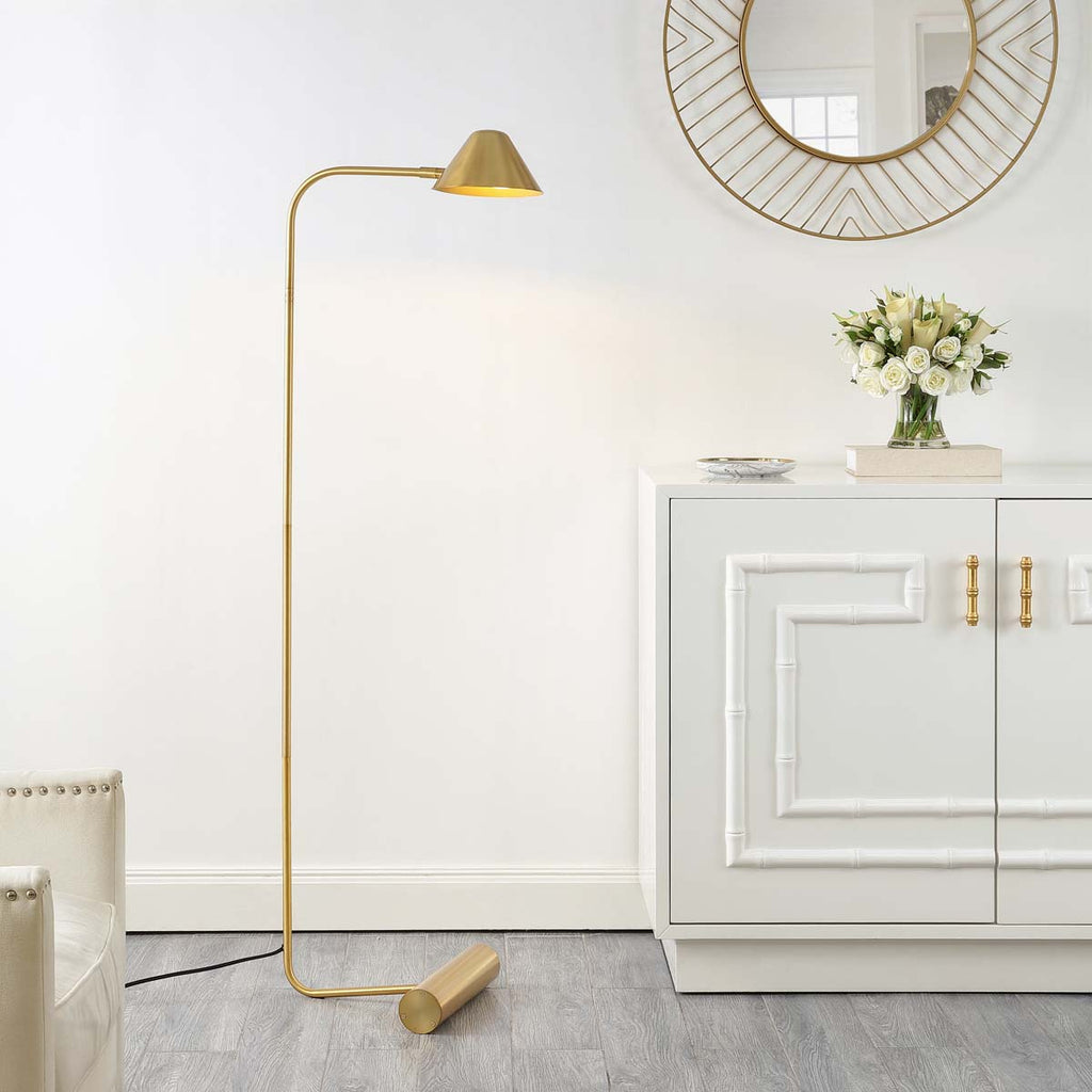 Safavieh Laverne Floor Lamp - Brass Gold