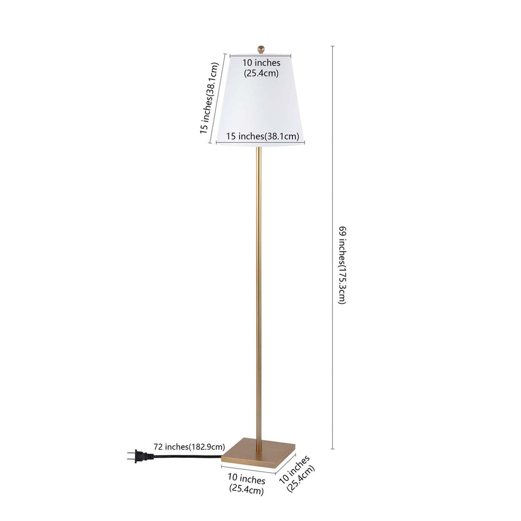 Safavieh Geralt Floor Lamp - Gold